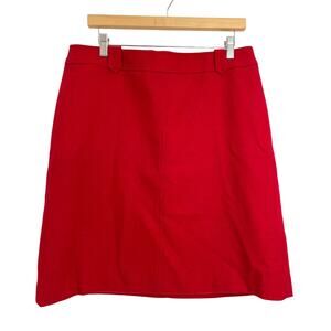 Talbots Wool Blend Chic Mini Skirt Women's 12 Red